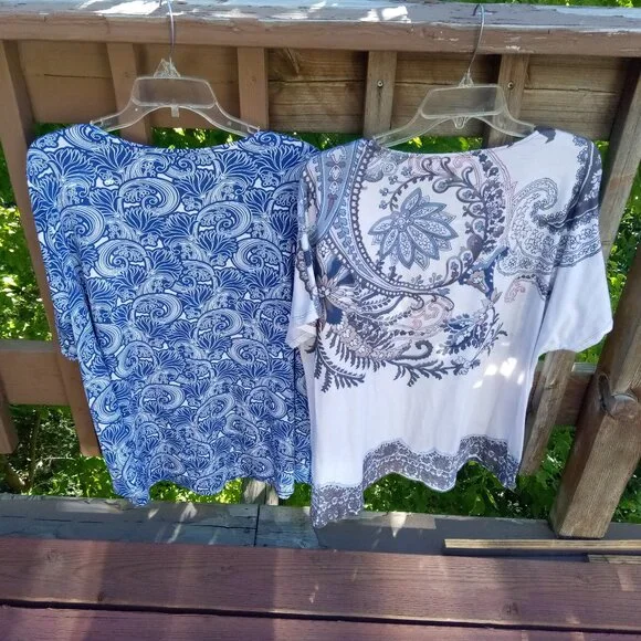 Chico's knit tops 2-pack Chico's sz 3, US size XL/16 - Picture 2 of 9